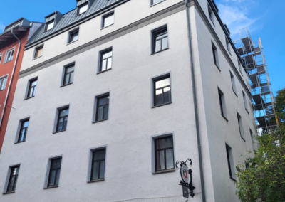 Renovierung eines denkmalgeschützten Gebäudes in München