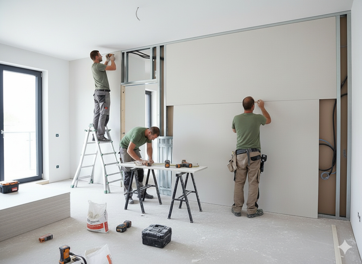 Zuverlässige Trockenbauarbeiten München